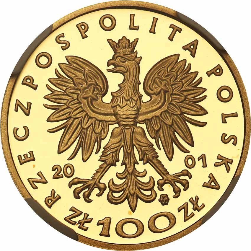 III RP. 100 złotych 2001 Jan III Sobieski NGC PF69 ULTRA CAMEO